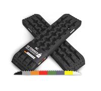 IYC4x4 Sandbleche Offroad 2er Set - Anfahrhilfe & Bergehilfe für SUV, 4x4, Camping - Traktionshilfe Auto bei Sand, Schlamm & Schnee - Tragkraft 10 t