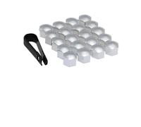 IYOUGSIAS Radmutterkappen, für Smart fortwo forfour 453 451 450 20 Stück Rostschutz Staubdicht Radschraubenkappen Sechskant,Radschraubenschutz mit Abzieher,17mm