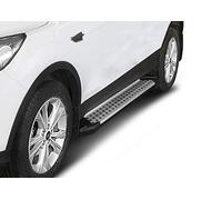 J&J AUTOMOTIVE Advanced Rival Trittbretter mit ABE passend für Ford Kuga 2013-2019, OEM Design Aluminium Silber Passform Links und Rechts 2-teilig
