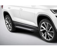 J&J AUTOMOTIVE Advanced Rival Trittbretter mit ABE passend für Skoda Kodiaq 2017-2023, OEM Design Aluminium Silber Passform Links und Rechts 2-teilig