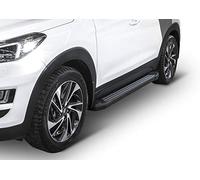 J&J AUTOMOTIVE Basic Black Rival Trittbretter mit ABE passend für Kia Sportage 2015-2018, OEM Design Aluminium Schwarz Passform Links und Rechts 2-teilig