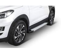 J&J AUTOMOTIVE Basic Rival Trittbretter mit ABE passend für Hyundai Tucson 2015-2018, OEM Design Aluminium Silber Passform Links und Rechts 2-teilig
