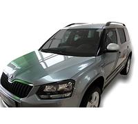 J&J AUTOMOTIVE Windabweiser passend für Skoda Yeti 5-Türer 2009-2017 4tlg, Heko Regenabweiser Vorne Hinten Getönt Dunkel Passform