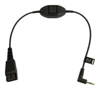Jabra Anschlusskabel QD auf 2,5mm Klinke m. Rufannahmetaste