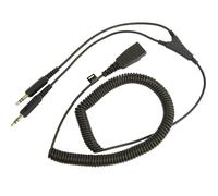 Jabra PC-Kabel QD an 2x3,5 mm Klinke, 8734-599 - schwarz 8734-599