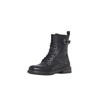 John Doe - Jackie Damen High Heel Motorradstiefel Schwarz Schwarz 39