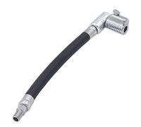 Jaco Lightning L2X Schnellverbindungs-Reifenfüller, Luftfutterverlängerung, patentierter Lock-On-Kompressor-Schlauchaufsatz, 90-Grad-Adapter (offener Durchfluss)