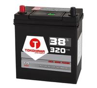 Japan Asia Autobatterie 12V 38Ah 320A/EN Dünnpol + Pluspol links Batterie 53522
