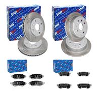 Japko Bremsscheiben + Beläge Vorne Hinten Passend Für Chevrolet Lacetti Nubira Bremsscheibe: A.b.s.: 17414 Abakus: 23103141 Abakus: 231031412 Aisin