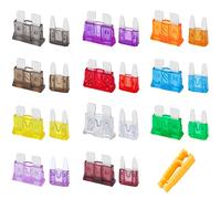 JatilEr Kfz Sicherungen Set 30 Stk, 15 Standard + 15 Mini Flachsicherungen