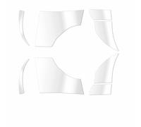 JAWERK Steinschlagschutzfolie für Tesla Model 3 Kotflügel Seitenschweller - 8tlg - TRANSPARENT Klar Seitenteil, Lackschutz, Kratzschutz, Selbstklebend, Autofolie