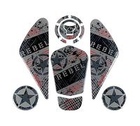 JAYWIS Cruiser-Stil Motorräder Zubehör Aufkleber Gas Kraftstofftank Kit Aufkleber für Honda Rebel cm CMX 500 300 1100 Kratzer auf den Tankpads