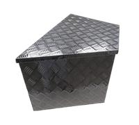 JB Brandl ® Deichselbox / Staubox aus Aluminium 870/410 x 485 x 460mm V-Form f PKW Anhänger