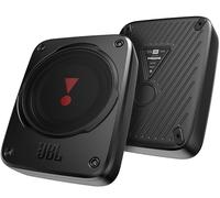 JBL BassPro Lite - Ultrakompakter 7" Aktiv Untersitz Subwoofer für Auto mit integriertem Verstärker für tiefen Bass - 200W - Pairing möglich