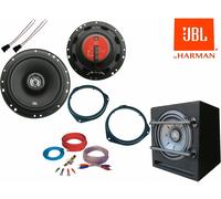 JBL für Fiat Panda 2012-2020 Komplett Lautsprecher Aktiv Subwoofer Set Tür Vorn