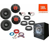 JBL für VW Golf 7 bis 20 Komplett Lautsprecher Subwoofer Set Tür Vorn Hinten