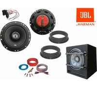 JBL für VW Polo 9N 2001 bis 2009 Komplett Lautsprecher Subwoofer Set Tür Vorn