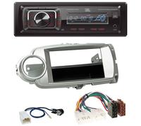 JBL SD AUX MP3 USB Bluetooth Autoradio für Toyota Yaris (11-14) - silber