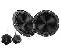 JBL Stage1 GEN2 62CF - 6.5 Inch (165mm) 2-Way Component Car Speakers - 80W RMS - 240W Peak - Set of 2 Woofers + 2 Tweeters Audio - with Grilles - Compact Fit - OEM Upgrade