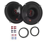 JBL Stage3 627F Lautsprecher mit Einbauset passend für VW Volkswagen T-ROC ab 2017 Türen vorne/hinten 450W 165mm 2 Wege Koax