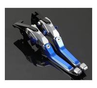 JBPIHZT Für Yamaha XMAX 400/300/250/125 2023-2025 Motorrad Verstellbare Falten Erweiterbar 5D Bremse Kupplung Hebel Griff Zubehör(Silver Blue)