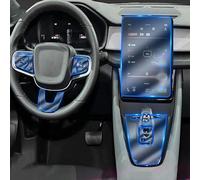 JCAKES Auto Innen Mittelkonsole Transparent TPU Schutzfolie Anti-Scratch Reparatur Aufkleber Zubehör Refit, für POLESTAR 2 20-22