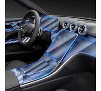 JCAKES Autoinnenraum Mittelkonsole Transparente TPU-Schutzfolie Anti-Kratz-Folie Zubehör, für Mercedes-Benz C-Klasse W206 2022-2023