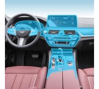 JCAKES Autoinnenraum Mittelkonsole Transparente TPU-Schutzfolie Anti-Kratz-Reparaturfolie PPF-Folie, für BMW G30 G31 Serie 5 2021-2023