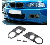 JCING Kohlefaser-Nebelscheinwerfer-Abdeckung für BMW 3er-Serie E46 M3 2001-2006, Frontstoßstange, Licht, Lufteinlass, Grill, Winglets, Splitter-Verkleidung