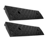 JECOMPRIS Bordsteinrampen 2 Stück Gummi 3cm Hoch Rutschfest Einfahrtsrampe Für Autos Und Motorräder Vielseitige Auffahrrampe Für Türschwellen Gehwege Und Treppen Vibrationsdämpfend