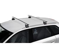 Jeep Compass II. mit Fixpunkten an der geschlossenen Reling. (07/2017 bis 2025) - Cruz Airo FIX Rail SILBER - Grundträger - 936-027-925-703