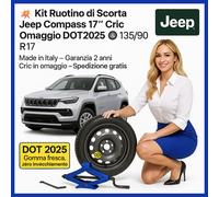 Notrad 17" Dacia Duster 5-Loch Wagenheber 1.5T R17 DOT 2025 Italia Top Top OK