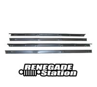 Jeep Wrangler YJ 4er Set Abstreifer Schachtleiste Türen innen & außen Bj. 87-95