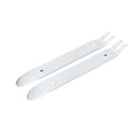 Jeffergarden Automotive Trim Removal Tool Pry Bar, Verchromte Bogen Spitze | Zweiteiliger Satz für Clip-Zugang, 4140-Stahl-Doppelendverschluss-Entriegelung, Radio-Armaturenbrett-Marine-Demontage