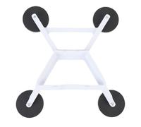 Jelquix 178 Lbs Robuste Magnetische Autodachhalterung, Montagegestell aus Aluminiumlegierung mit 4 Hochfesten Magnetblöcken, für Wohnmobile, LKWs, Boote, Yachten, Anhänger und Campingfahrzeuge (WHITE)