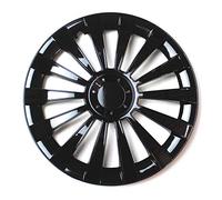 JESTIC 4 Radkappen Nieten Schwarz glänzend Modell Meridianb 13 Zoll