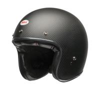 Bell Helmets Jet-Helm Custom 500 Carbon – Solid Matt Schwarz – Größe L (59) – ECE6