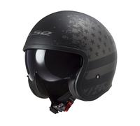 Jethelm LS2 OF599 Spitfire II Black Flag Matt Black, S S matt black flag