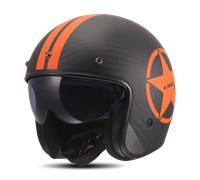 LS2, Jet Motorradhelm BOB II CARBON STAR Orange, S