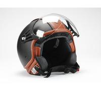 BNO BNO Jethelm, Motorradhelm, Rollerhelm, Beige glänzend oder Matt Schwarz, S, M, L, XL Mehrfarbig S