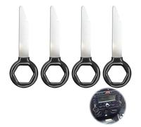 Jetstream 4 Stück Autoradio Ausbauwerkzeug, Radio Entriegelungswerkzeug, Auto Radio Entriegelung Werkzeug, für die Audio-Demontage Verschiedener Autos (Schwarz)