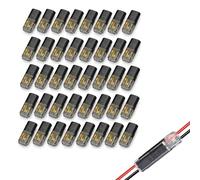 Jetstream 40 Stück Kabelverbinder Wasserdicht 2 Polig, 2 Pin 12V Auto Kabel Steckverbinder, KFZ Stecker, Praktischer Schneller Stecker, Schneller Kabelstecker Verbindungen, für 18-22 AWG Kabel Crimp
