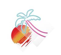 JEWEDECO 2 Stück Lustige Palmenbaum Aufkleber für Auto und Suv mit Wasserdichtem Kunststoff Einfache Montage für Fahrzeugfenster im Outdoor Bereich