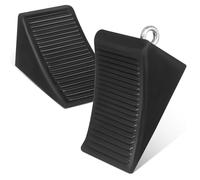 JEWEDECO 2 Stück rutschfeste Radkeile aus Schwerem Gummi für Auto und Anhänger Tragbare Reifenstopper für Parken und Wartung im Außenbereich