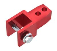 JEWEDECO Aluminium Stoßdämpfer Erhöhungsadapter für Motorrad und Roller Hinterrad Höherlegung Vibrationsdämpfend Rot 7.00x4.00x3.30cm für Motorradfahrwerk