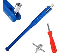 JEYORZY 3-teiliges Set Ventil Einzieh Hebel Werkzeug, Ventilkernschlüssel, Autoventil schlüssel, Ventilhebel Reifenwerkzeug, Zubehör für Reifenmontage Werkzeug,Doppel Ventil Entferner