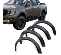 JHCHAN Kotflügelverbreiterung Ford Ranger T9 2023-2026 Limited Tremor Platinum ohne PDC, 5 Zoll Radlaufverbreiterung Pickup Zubehör, Radlauf Schutzleisten gegen Steinschlag, ABS Matt Schwarz