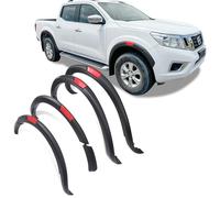 JHCHAN Kotflügelverbreiterungen Nissan Navara 2016-2022 NP300 D23 Doppelkabine, 700 mm Radlaufverbreiterung Fender Flares Radlauf Schutzleisten gegen Steinschlag, ABS Matt Schwarz
