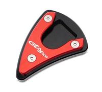 JHYBDP Motorrad-Ständerverlängerung, Seitenständer-Stützpolster Für Vespa GTS300 Super Sport GTS 300, Fußplattenverlängerung, rutschfest(Rot)