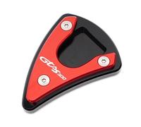 JHYBDP Seitenständer-Pa Motorrad-Seitenständer-Auflage Für Vespa GTS 300 GTS 300 Super Sport, Seitenständer-Verlängerungsplatte, Fuß-Seitenständer-Auflage Kickstand Platte(Rot)